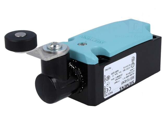 Eindschakelaar; hendel R 27mm, roller van kunststof Ø19mm Eindschakelaar; hendel R 27mm, roller van kunststof Ø19mm